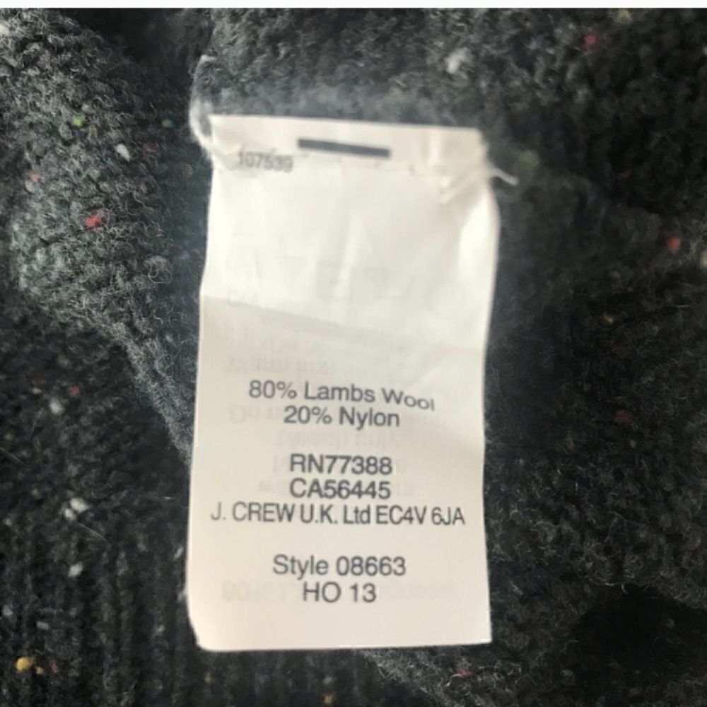 J CREW Lambswool Donegal Jeweled Sweater XSMALL - Picture 9 of 10